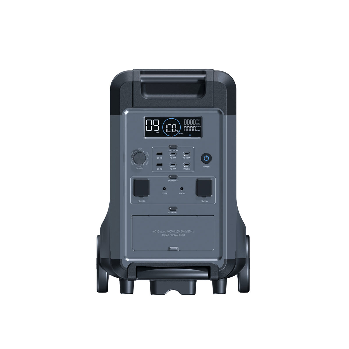 ABOK Ark3600 Portable Power Station 3600W, 3840Wh LiFePO4 Battery Backup (Up to 11520Wh) for Whole Home, Blackouts & Hurricanes - ABOK