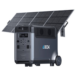 ABOK Ark3600 Portable Power Station with 400W Solar Panel - ABOK