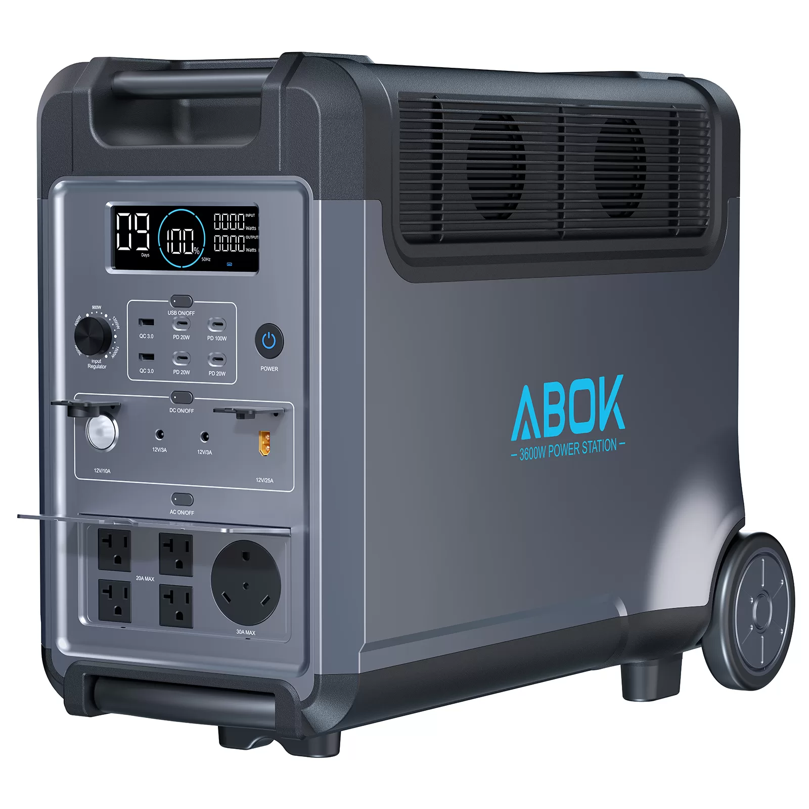 Portable Power Station, 3840Wh LiFePO4 Battery