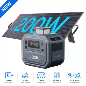 Ark2500 + 200W Solar Panel
