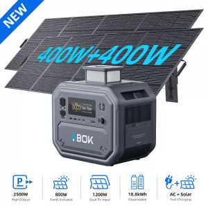Ark2500 + 400W Solar Panel * 2